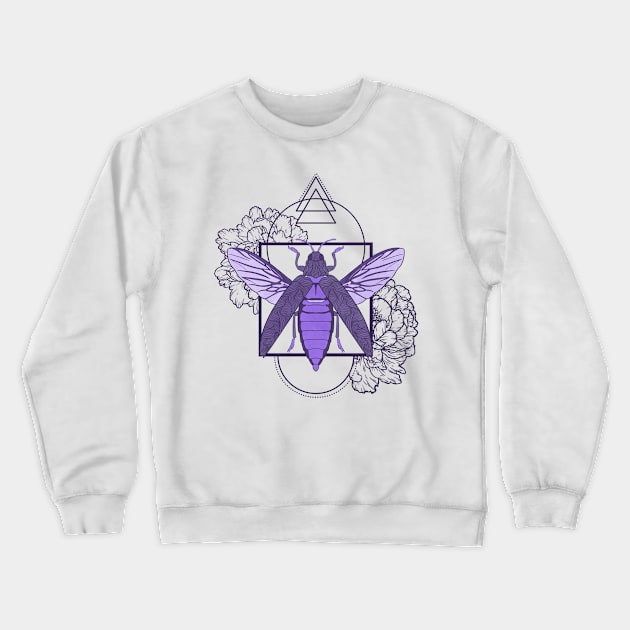 Geometric Beetle 2 Crewneck Sweatshirt by RiaoraCreations